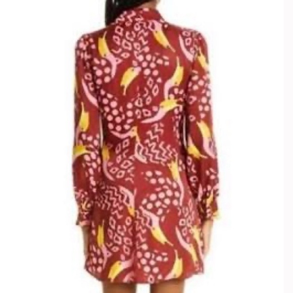 Farm Rio Toucanissimo Mini Dress Beaded Tassel Belt Sz XS NWT - Picture 2 of 9